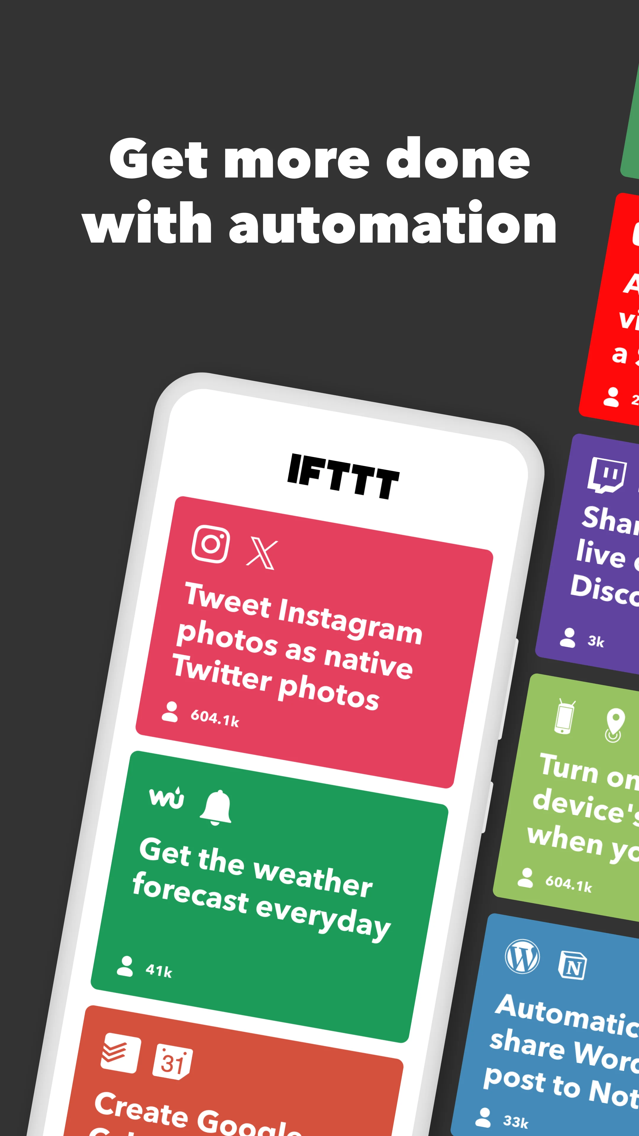 IFTTT - Automate work and home screenshot